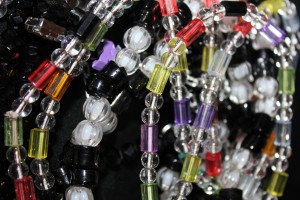 Plastic beads used around the waist with women Senegal